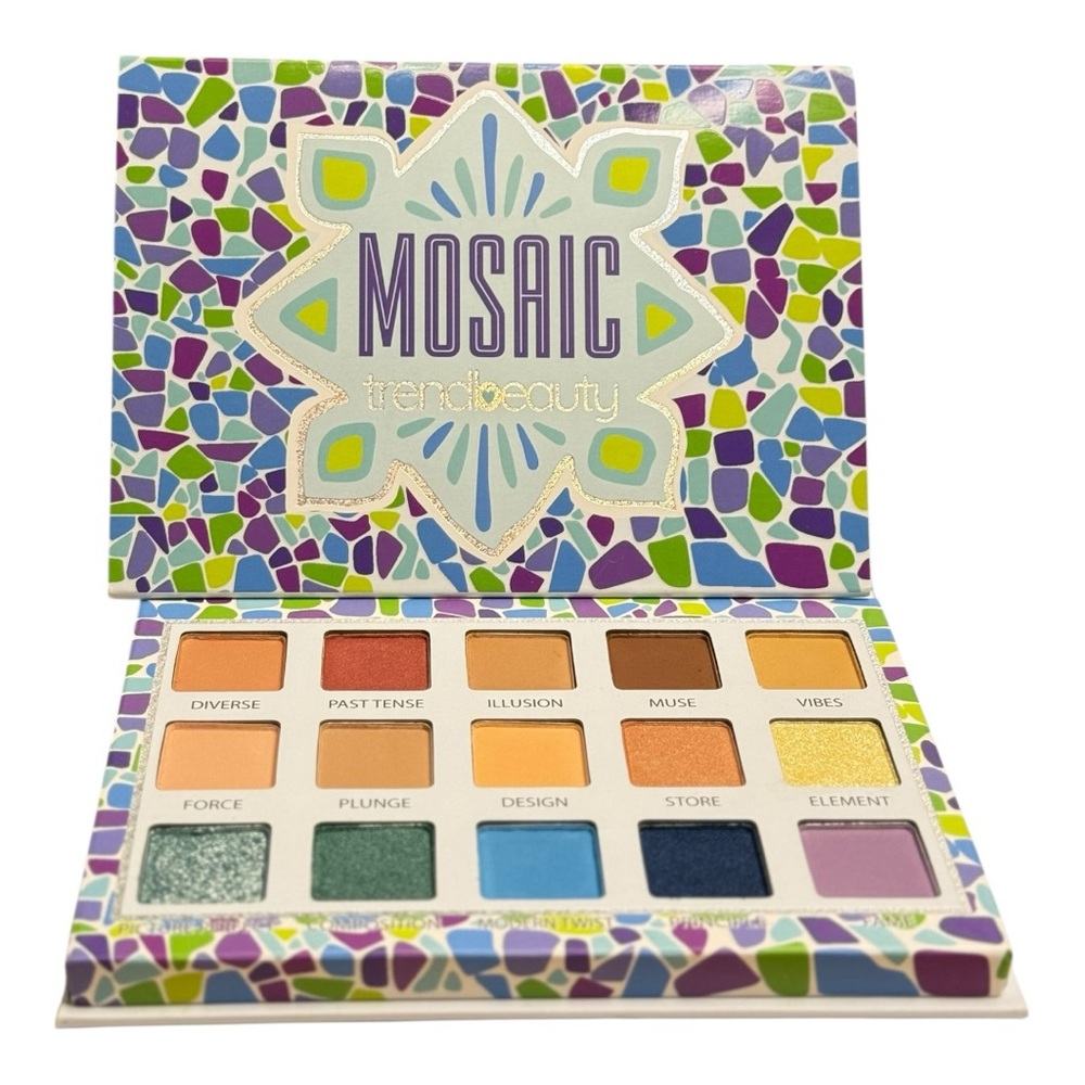 Mosaic Eyeshadow Palette in 15 Vibrant Colors